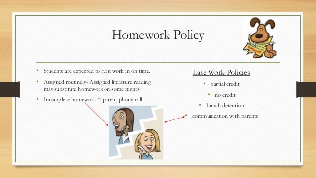High school no homework policy