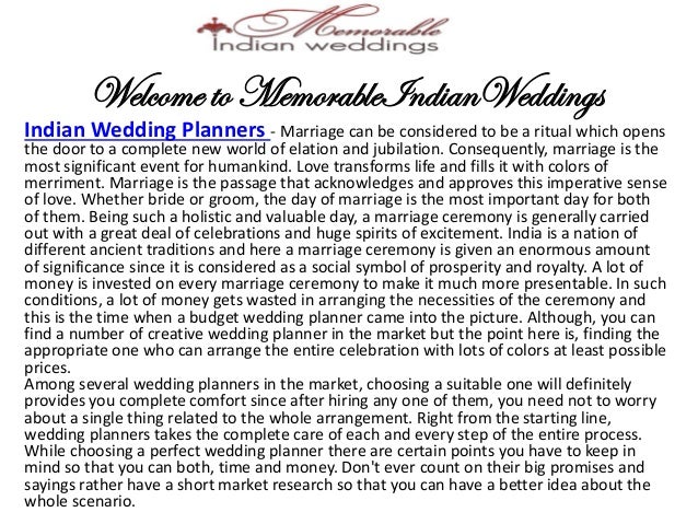 Essay on marriage ceremony