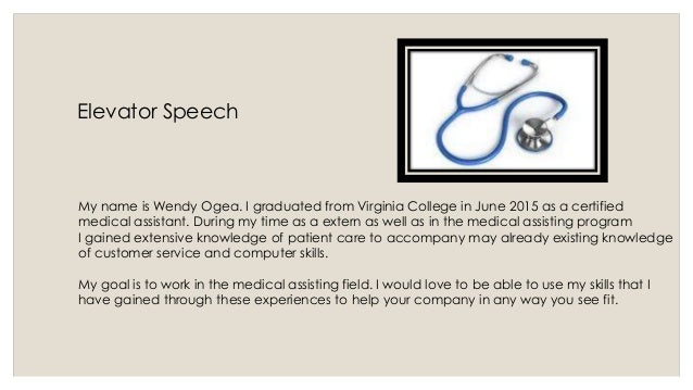 Elevator pitch example image