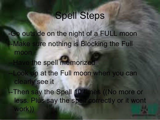 werewolf spell werewolf spells