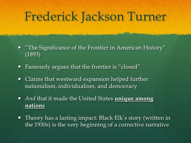 Turner thesis significance image