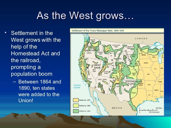 Westward expansion and settlement