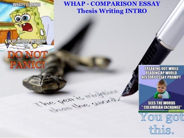 thesis of comparative essay
