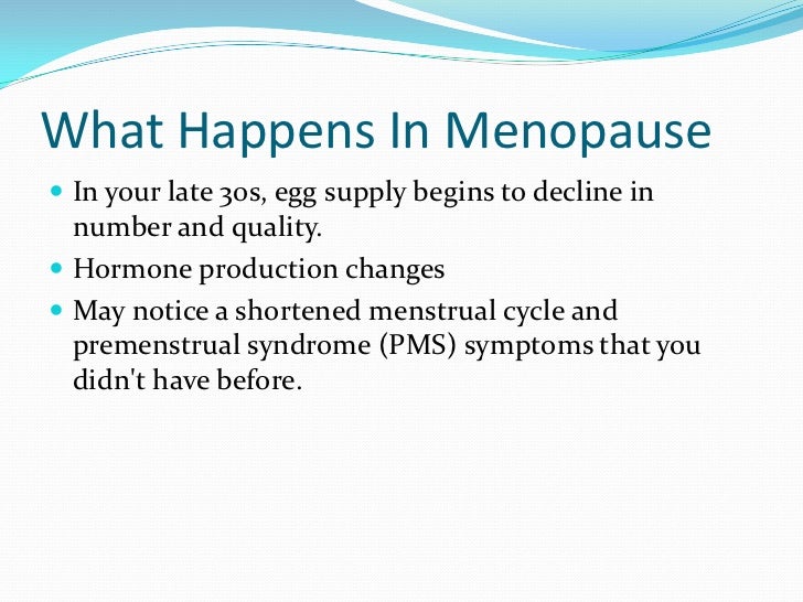 What Happens In Menopause