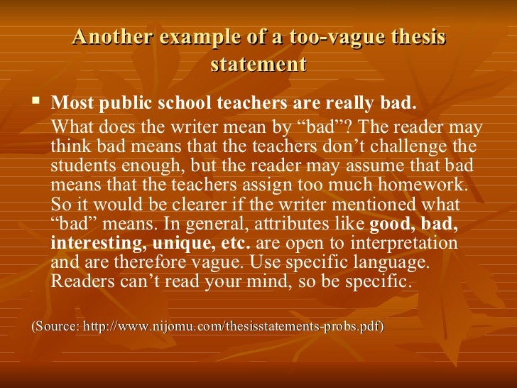 Thesis Statements - Indiana University Bloomington