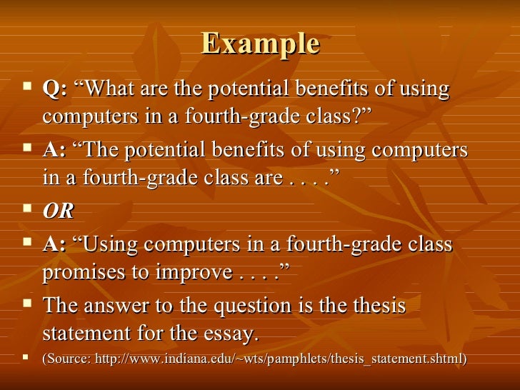 How To Write A Clear Thesis Statement