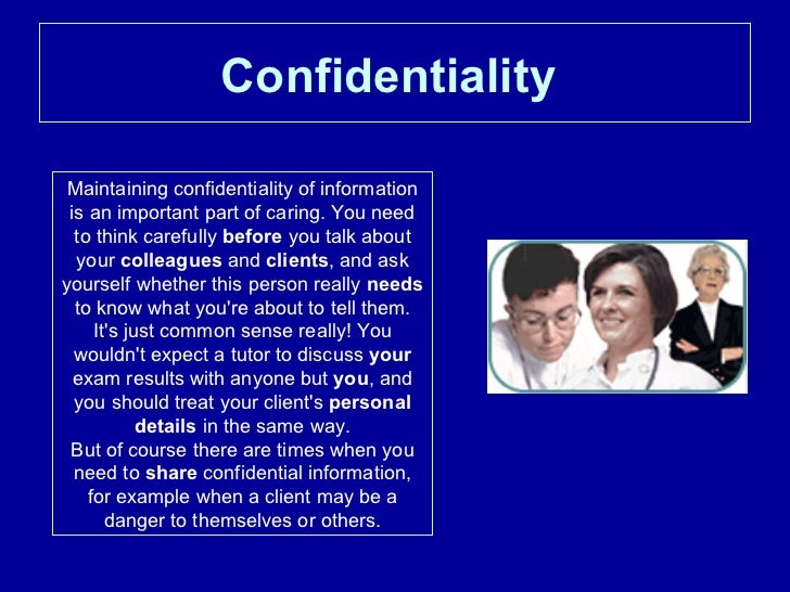 Definition Of Confidentiality In Care 