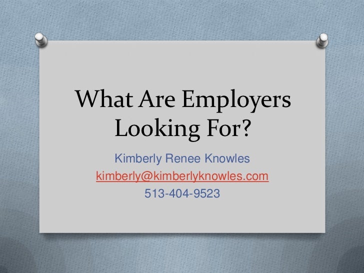 what employers look for in a resumes