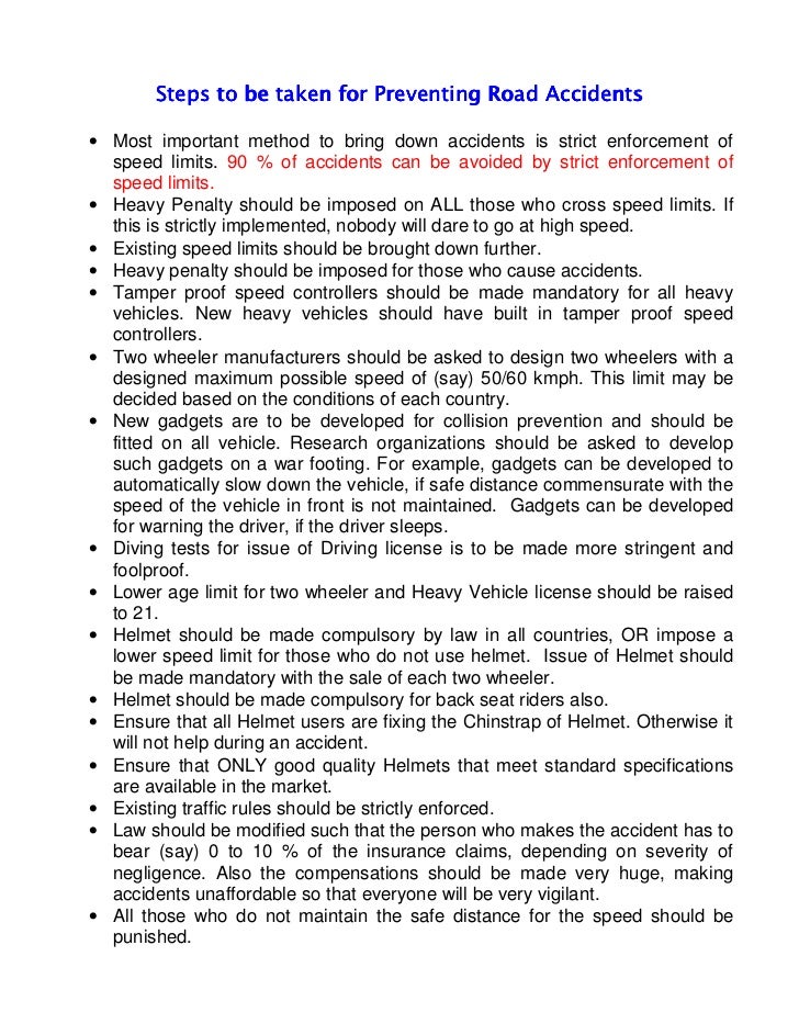 essays on how to prevent road accidents essays on how to prevent road accidents