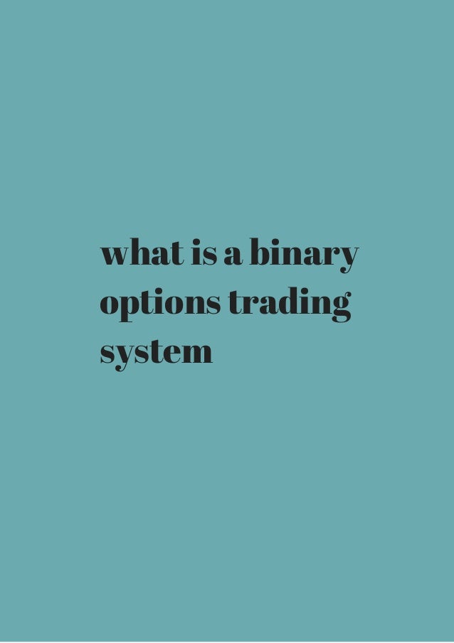 binary options trading what is it