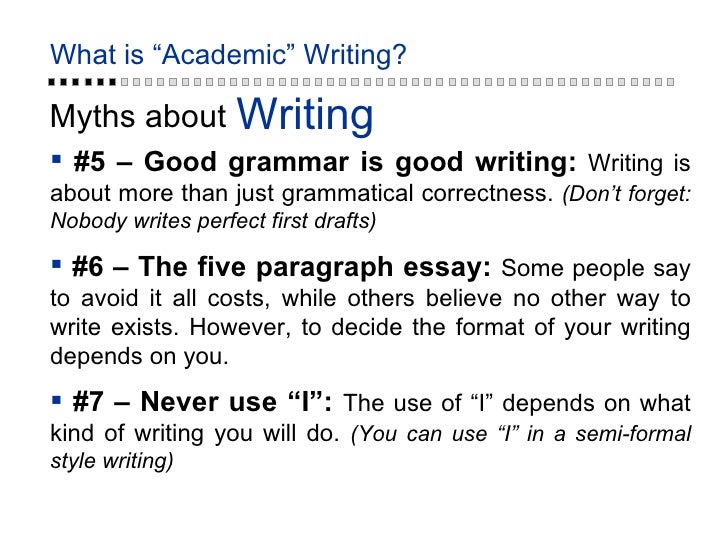 Key elements of an academic essay
