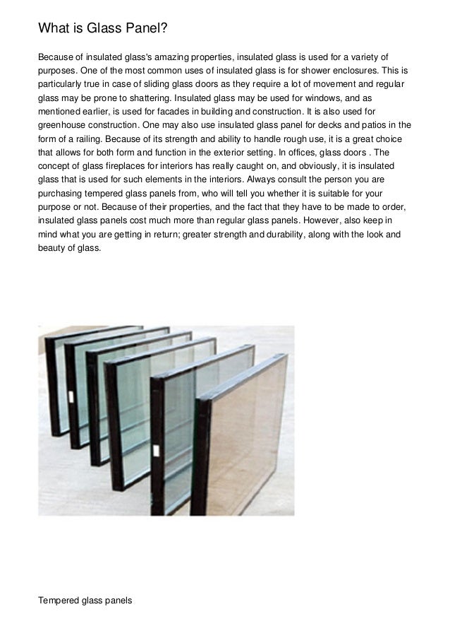 What is Glass Panel?