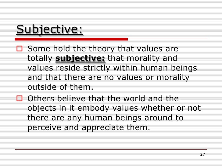 What is a non moral value