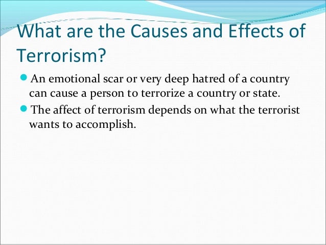 effects of terrorism