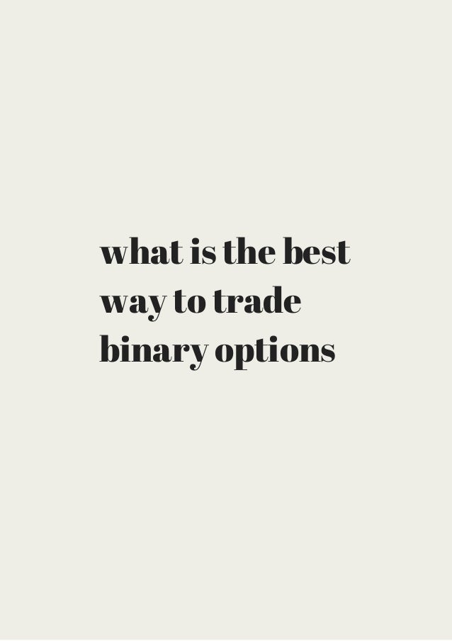 best way to trade index options