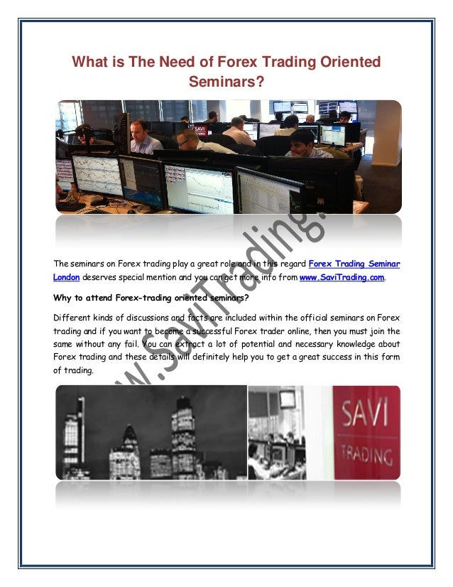 Forex trading seminar tools