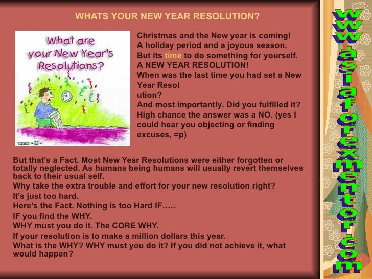 Whats your new year resolution?