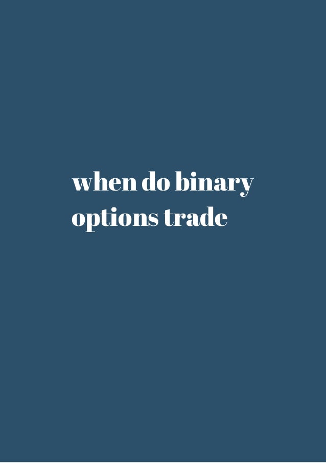 Binary options trading school
