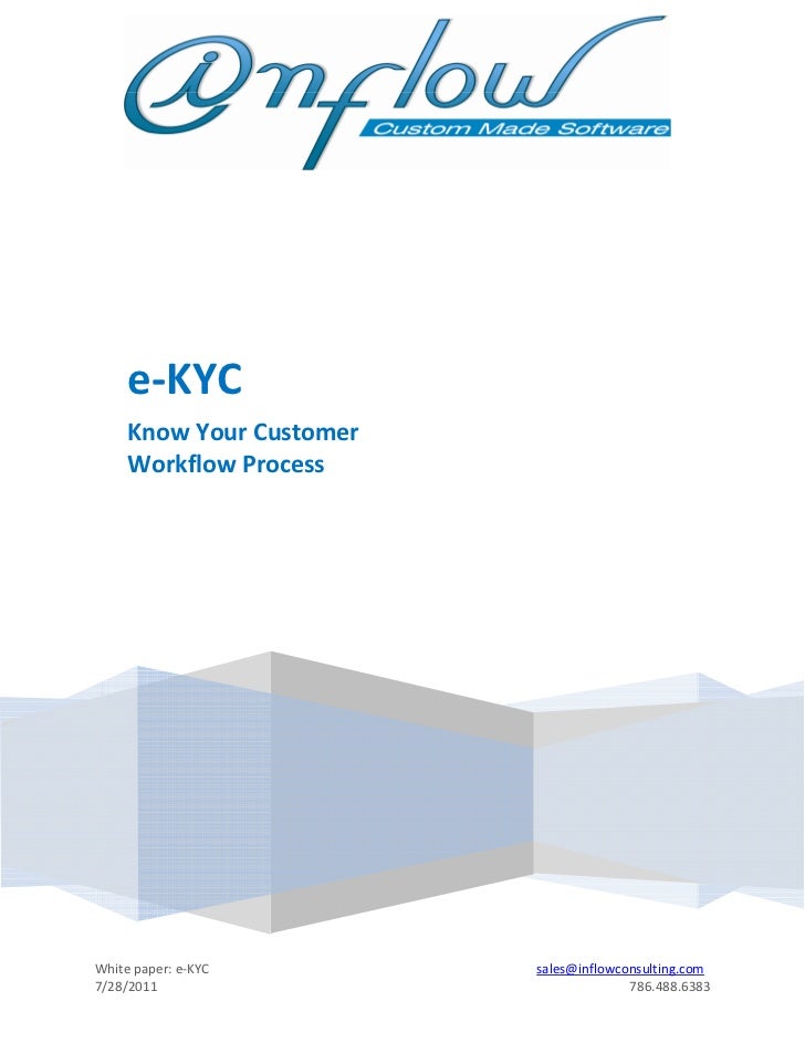 kyc workflow whitepaper e kyc by inflow kyc workflow whitepaper e kyc by inflow