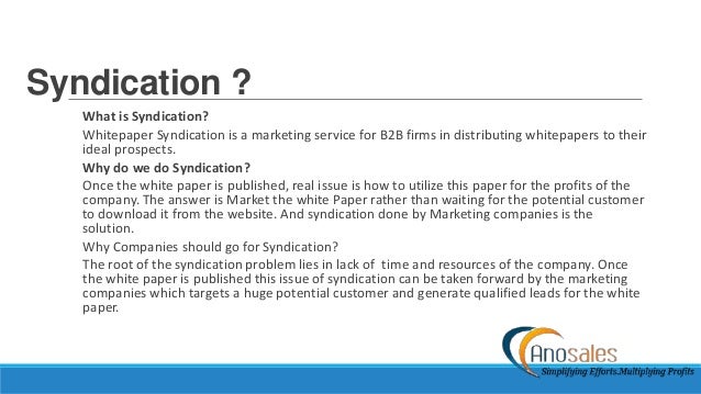 syndicate definition