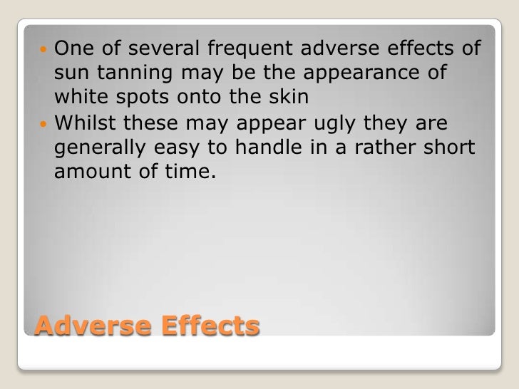 White spots on skin from Tanning?