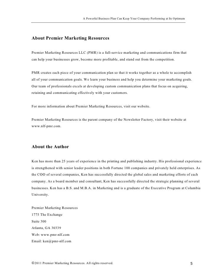 Help writing a business plan