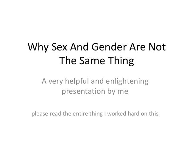 What S The Difference Between Sex And Gender 59