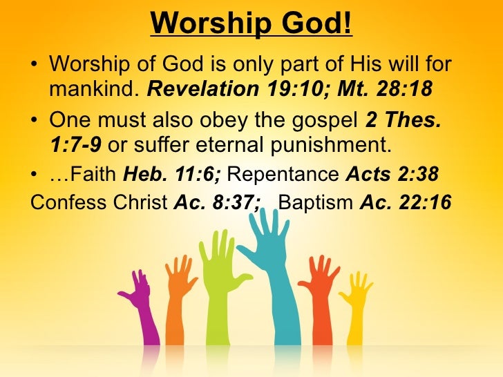 Why We Worship
