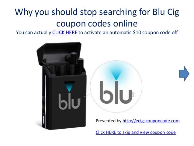 Blu cig coupon codes 2018