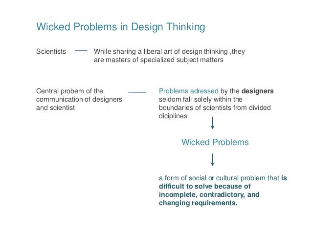 Design Thinking Wicked Problems | wicked problems in design thinking Design Thinking Wicked Problems | wicked problems in design thinking