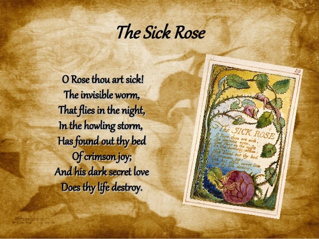 William Blake o rose William Blake o rose