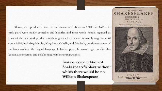 Essay On Shakespeare