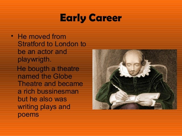 william shakespeare job