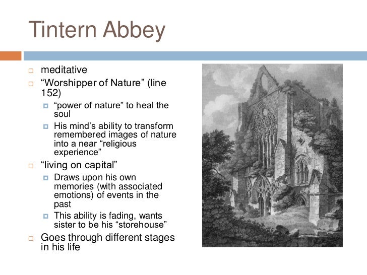 an interpretation of tintern abbey by william wordsworth Historical analysis tintern abbey was founded in wales in 1131 by walter de clare for the monks of the cistercian order which had been wordsworth, william. an interpretation of tintern abbey by william wordsworth Historical analysis tintern abbey was founded in wales in 1131 by walter de clare for the monks of the cistercian order which had been wordsworth, william.