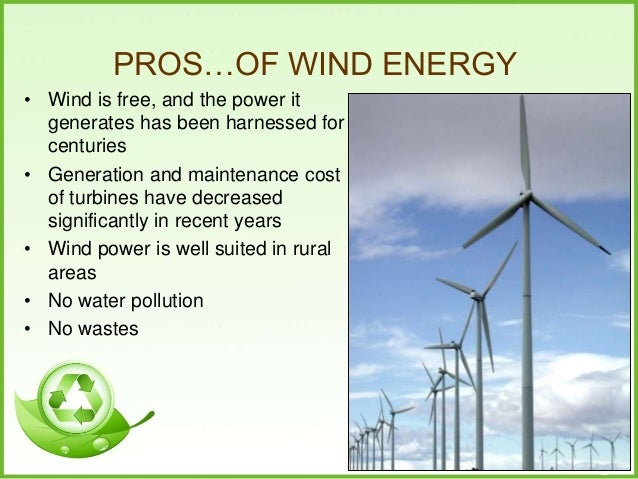 wind energy pros and cons