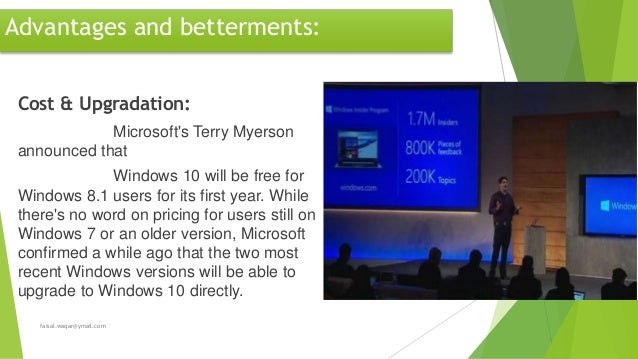 Windows 10 Advantages and disadvantages