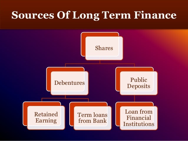 Sources of long term finance