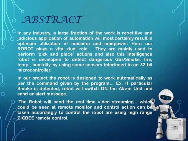 Paper presentation on artificial intelligence in ieee format