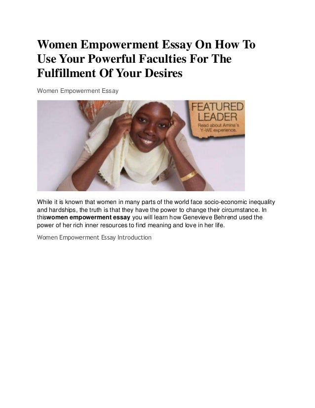 essay about women essay about women