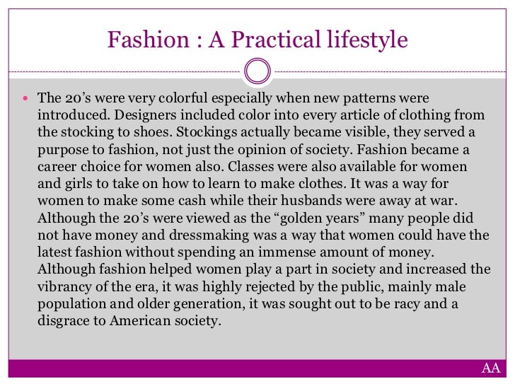 Fashion research paper