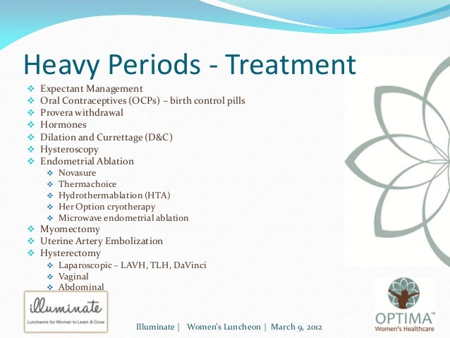 treatment for heavy periods