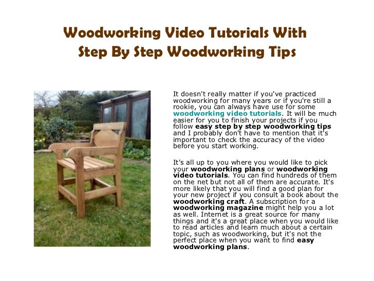 woodworking video tutorials