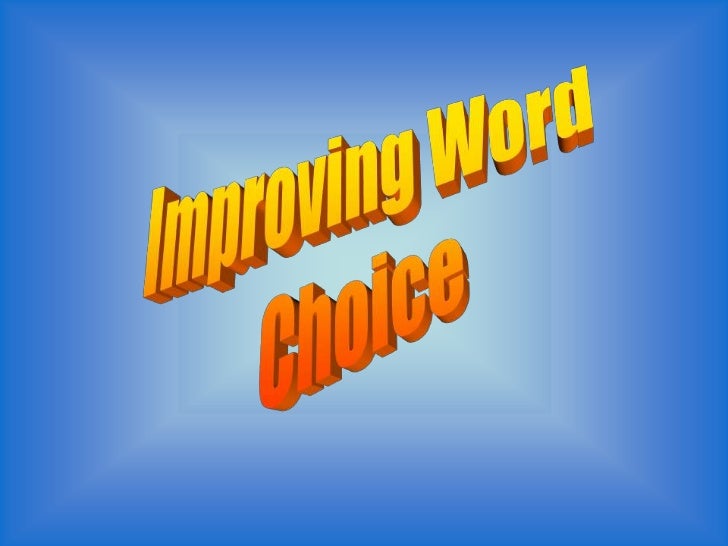 choice word