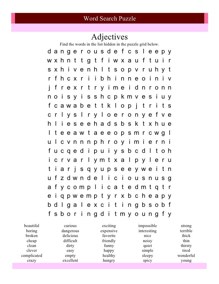 Word Search Puzzle