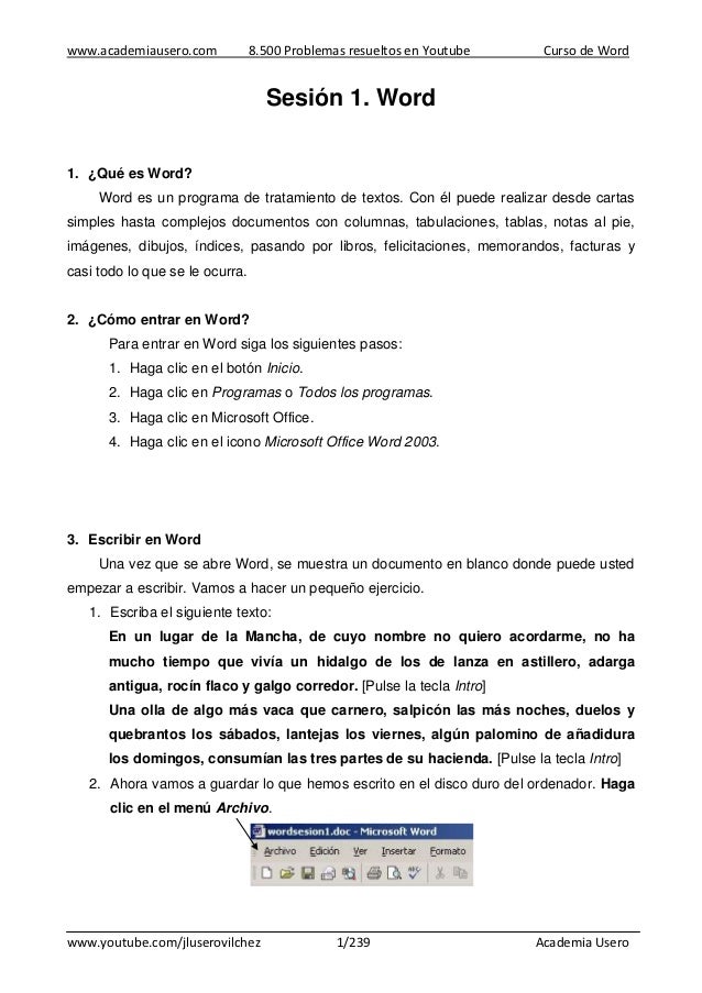 Curso word