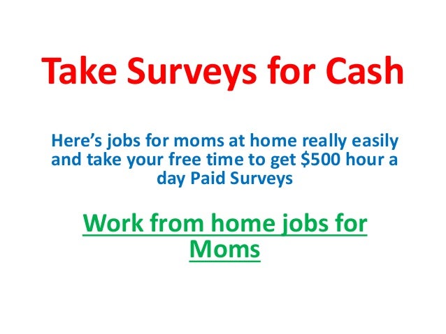 Work from home moms - Work from home jobs for moms