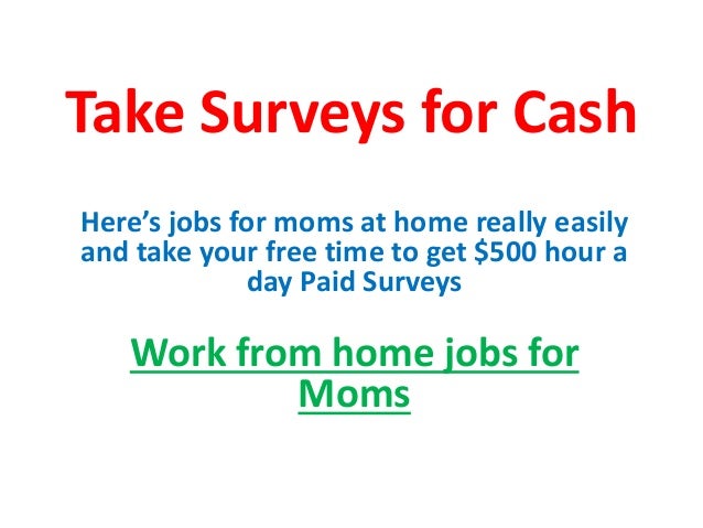 Work from home moms - Work from home jobs for moms