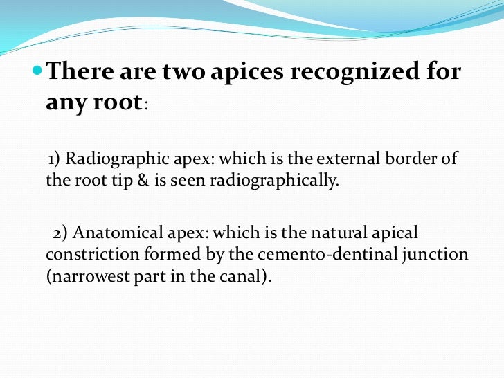 Working length determination