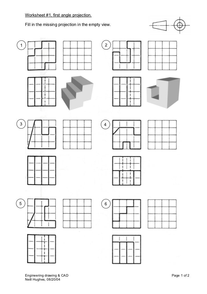 Worksheet 1 first_angle