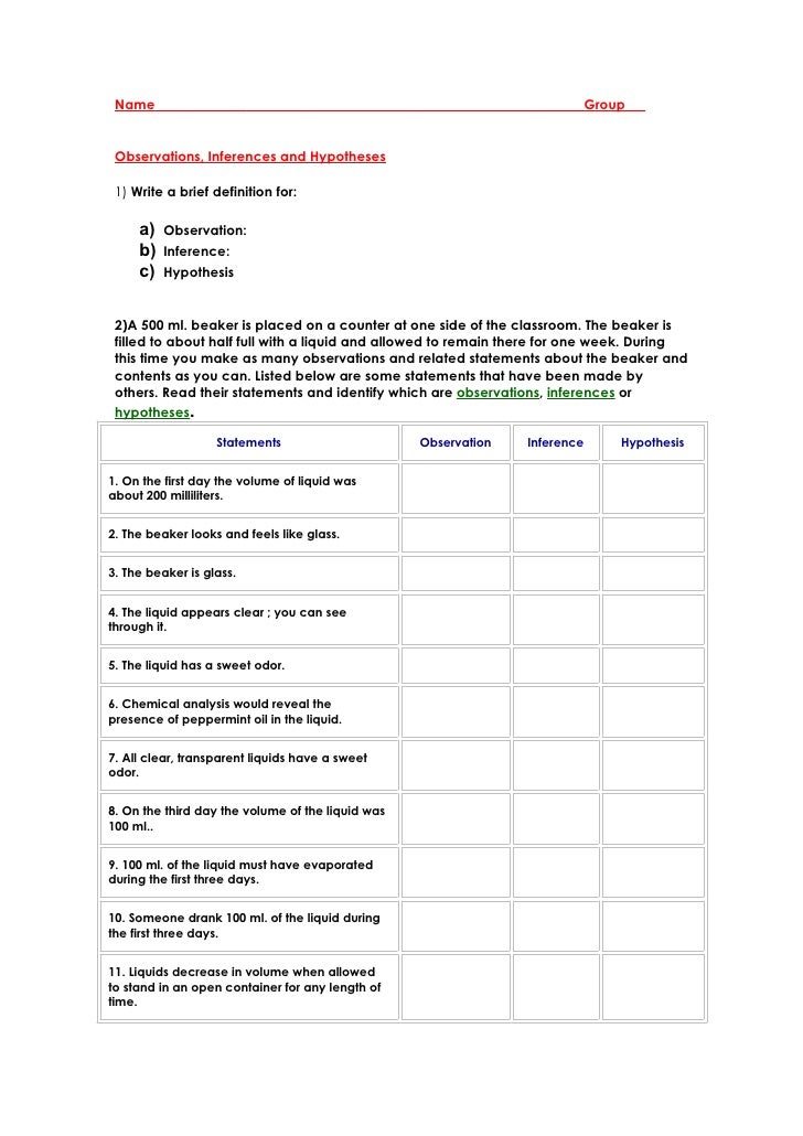 Printables Inferences Worksheet 1 worksheet 9 davezan inferences davezan